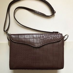 Brown Square Crossbody